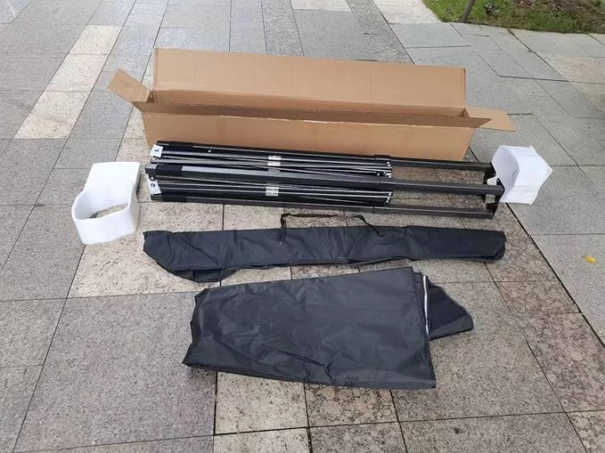 COBIZI 6.6x6.6 Pop Up Canopy Without Sidewall,Heavy Duty Canopy UPF 50+ All Season Wind Waterproof Commercial Outdoor Party Tents for Parties Canopy Gazebo with Storage Bag(6.6 x 6.6 ft White)