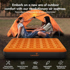 Air Mattress with Built-in USB Rechargeable Pump Camping Inflatable Mattress Portable Blow up Mattress Air Bed Guest Bed for Home Outdoors Hiking Travel