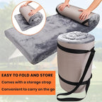 Memory Foam Sleeping Pad Camping Mattress,3 Inch Thick Portable Floor Mat for Adult Waterproof Sleeping Mat Roll Up Floor Mattress Foldable Backpacking Travel Bed for Hiking,Guest Bed