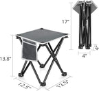 TRIPLE TREE 1 Pack Camping Stool, Portable Folding Stool with Carry Bag,400 LBS Capacity, Suitable for Outdoor Walking Hiking Fishing