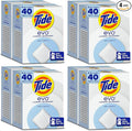 Tide evo Free & Gentle Tiles Fragrance Free Hypoallergenic Laundry Detergent Fiber Tiles for Sensitive Skin Works on 100% of Common Stains Safe for All Machines & Water Conditions,40 Count (Pack of 4)