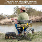 Hunting Chair Extra Large Tripod Chair with Backrest Portable Camping Chair for Fishing Blind Hiking