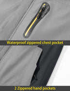 TACVASEN Men's Winter Ski Jacket Waterproof Snow Coats Snowboard Fleece Lining Jacket Warm Parka with Hooded