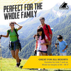 Hiking Trekking Poles, 2 Pack Lightweight, Collapsible Trekking Poles for Snowshoe & Backpacking Gear, Walking Sticks for Hiking, 7075 Aluminum with Cork Grip