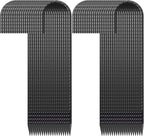 Rebar Stakes 16 inch, Heavy Duty J Hook Ground Stakes, 5/16 inch Curved Steel Tent Stakes Anti Rust Ground Anchors for Chain Link Wire Fencing, Pack of 40, Black