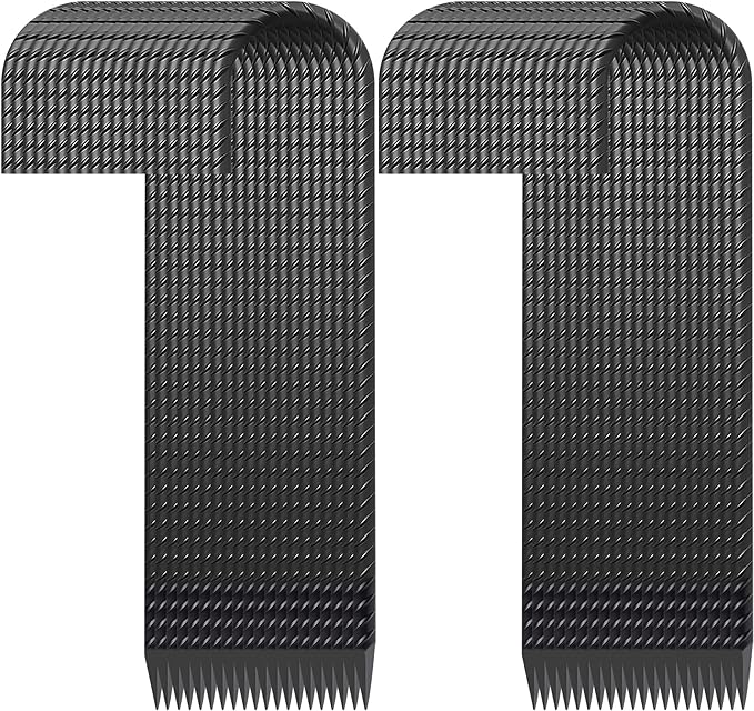 Rebar Stakes 16 inch, Heavy Duty J Hook Ground Stakes, 5/16 inch Curved Steel Tent Stakes Anti Rust Ground Anchors for Chain Link Wire Fencing, Pack of 40, Black