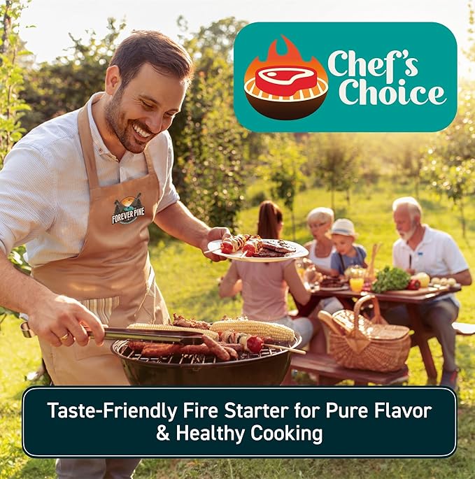 Fire Starter Cubes, 320 pcs- Easy BBQ Ignition - Natural, Waterproof & Odorless Firestarter Squares for Campfire, Charcoal Grill, Outdoor Fire Pit, Wood Stove, Fireplace, Logs - Camping Essentials