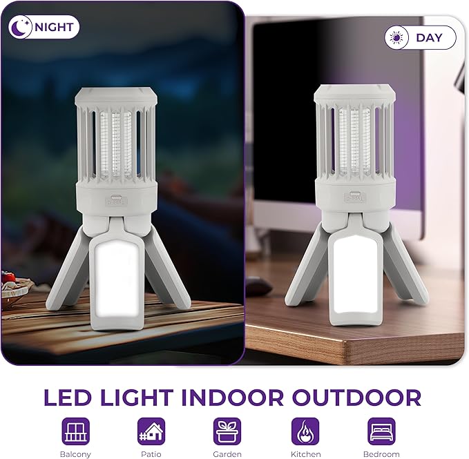 GREEN MORE Portable Camping Lantern Foldable , 4 Light Modes Camping Lights Lightweight, Waterproof, for Indoor Outdoor Home Emergency Light Power Outages Hiking Hurricane,French Grey