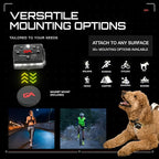 Guardian Angel Micro Series Safety Lights, (All White Front & Green Rear) | Rechargeable, Magnetic & Hands-Free Wearable LED Flashlight for Dog Walking, Cycling, Hiking, Camping & Fishing