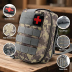 Tactical First aid kit for Outdoor 119 Pcs, First Aid Supplies Emergency Trauma Bag, Survival First Aid Kit for Outdoor Camping Hiking Backpacking and Travel
