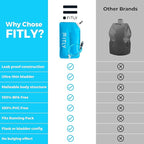 Soft Flask - Shrink As You Drink Soft Water Bottle for Hydration Pack - Folding Water Bottle Ideal for Running, Hiking, Cycling, Climbing & Rigorous Activity