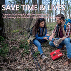 Advanced Comprehensive First Aid Kit with Well Organized Labelled Compartments Removable MOLLE System First Aid Trauma Kits for Car, Home,Camping, Office and etc.-401 Piece