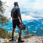 300W Portable Power Station, Solar Generator 259Wh, 70,000mAh LiFePO4 Battery with 65W USB-C PD&Pure Sine Wave AC, Solar Charging for Camping,Home Backup,Emergency Power(SOS Light & LCD Display)