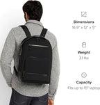 TUMI - Harrison Warren Backpack - 15-Inch Laptop Backpack - Stylish Women's & Men's Backpack for Travel & Business - Black Bombe