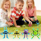 Transformable Fidget Spinner Toys for Kids and Adults,4 Pcs Sensory Toy for Boys Girl ADHD Stress Relief Toys,Fingertip Gyros Travel Toy Party Favors for Teens Birthdays Gifts Easter Present