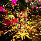 Solar Lanterns Outdoor Hanging Lantern Lights,Sun Moon Metal Decor Lanterns-Waterproof LED Decorative Light for Garden Patio Yard Lawn Backyard Front Porch as Gifts for Mom Grandma Women