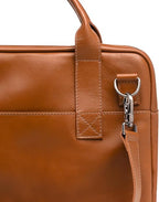 Nordweg Nomad Leather Briefcase NW080A – Leather Bag for Work & Travel – Fits 15.6” Laptop – Minimalist, Durable, Elegant