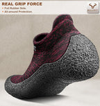 BULLIANT Men Slipper Socks,Grip Socks Hiking Water Shoes Barefoot Shoes for Outdoor Walking Exercises