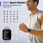 Fitpolo Smart Watch for Women,1.8” Touchscreen, Bluetooth Call, Alexa Built-in,24/7 Heart Rate, SpO2 Monitor, Step Counting, Sleep Tracking, IP68 Waterproof Fitness Tracker Watch for Android iPhone