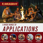 Fire Starter Squares 192 - Fire Starters for Fireplace,Chimney,BBQ Grill,Camping Fire,Wood Stove - Water Resistant and Safe Odourless - Camping Accessories