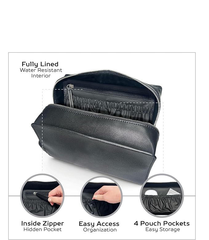 Convenience Kits International Women’s Super Premium 25 PC Travel Kit Featuring: Ensemble of Nexxus Travel-Size Hair Care and Body Products in Large Leather Toiletry Bag (824)