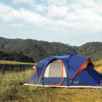 CAMPROS CP Camping Tent 10 Person Family Cabin Tent, 2 Room Water Resistant Waterproof Tent with Top Rainfly, 4 Large Mesh Windows, Double Layer, Easy Set Up, Portable with Carry Bag, 16ft x 9ft x72in