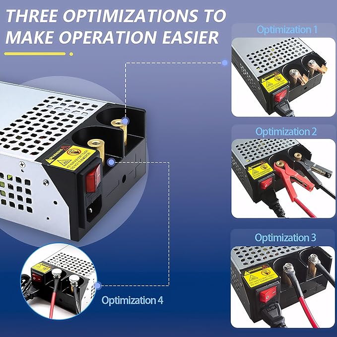 New Upgraded DIY SMPS 110V AC to DC 24V 50A 1200W Power Supply, 24v Power Supply,110v to 24V Converter Voltage Transformer for Motor Pump CCTV 3D Printer Air Compressor Led (24V-50Amp-1200W, 24V)