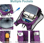 BOVIP Lightweight Hydration Back,15L Multipurpose Hiking Backpack with 1.5L Water Bladder ,Hydro Water Daypack for Cycling Hiking Rave for Men Women