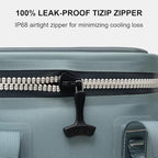 Portable Soft Cooler 12 Cans, IP68 Tizip Leak-Proof Zipper for Camping, Fishing, Beach, Outdoors Insulated Ice Chest with Reusable Ice Pack