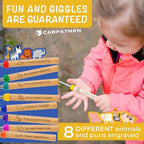 CARPATHEN Marshmallow Roasting Sticks Campfire - Set of 8pcs Smores Sticks With Beautifully Engraved Handles - Perfect as a Gift - Telescoping Stainless Steel Hot Dog Sticks Skewers