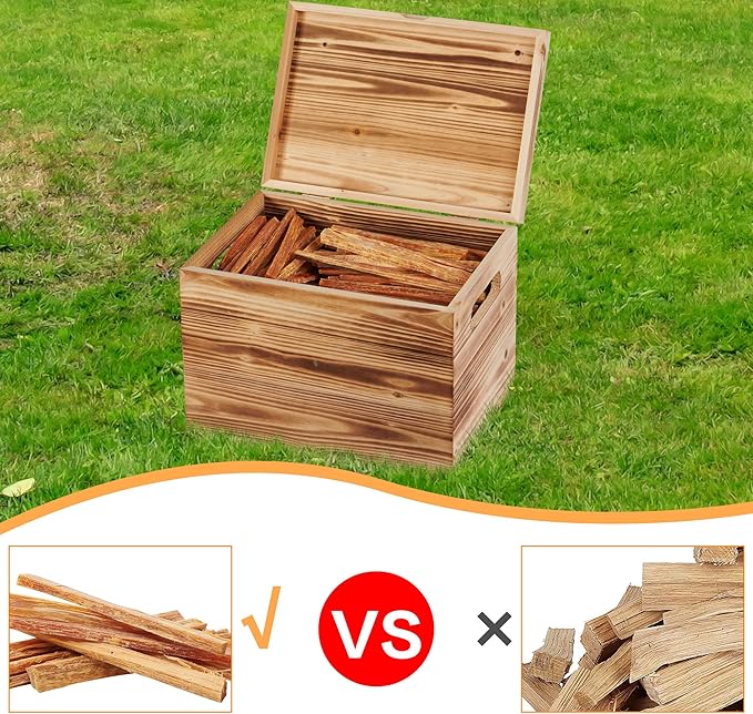 15 lbs Fatwood Fire Starter Sticks, 100% Natural Kindling Firewood Firestarter for Stoves, Pine Wood for Fireplaces, Campfires, Bonfires, Grill