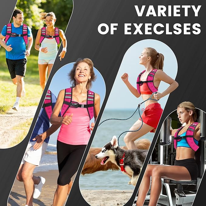 Weighted Vest Woman - Womens Weight Vest for Walking, Strength Training Weight Vests for women, Reflective Stripe Fitness Vest for Workout Running Jogging