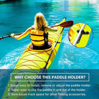 Kayak Paddle Holder, Kayak Fishing Net Holder, Kayak Accessories、Kayak Fishing Poles Holder, Kayak Track Mount Accessories for Fishing Kayak, CanoePaddle Board(2PCS)
