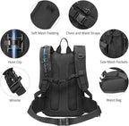 CVLIFE Tactical Hydration Pack 3L - Lightweight Water Bag With Bladder for Men Women, Heavy Duty Molle Backpack for Hiking, Cycling, Running, Hunting