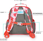 mibasies Toddler Backpack for Girls 2-4: Preschool Kindergarten Backpack - Cute Kids Backpacks for Girls - Strawberry Red