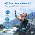 Waterdrop Water Filter Straw, Water Purifier Survival for Camping, Travel, Backpacking and Emergency Preparedness, Water Filtration System Survival, 4 Pack