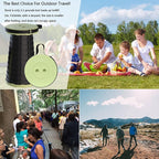 ALEVMOOM Upgraded Collapsible Stool with Cushion & Carry Bag, 500lbs Max Weight Portable Telescoping Stool, More Sturdy Lightweight Retractable Seat Folding Chair for Camping & Outdoors