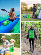 HEETA Dry Bag Waterproof for Women Men, 5L/10L/20L/30L/40L Roll Top Lightweight Dry Storage Bag Backpack with Phone Case for Travel Swimming Boating Kayaking Paddle Board Camping Beach Accessories