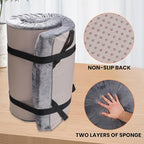 Memory Foam Sleeping Pad Camping Mattress,3 Inch Thick Portable Floor Mat for Adult Waterproof Sleeping Mat Roll Up Floor Mattress Foldable Backpacking Travel Bed for Hiking,Guest Bed