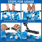 30L Waterproof Dry Bag with 20L Detachable Cooler, Dry Bag Cooler Backpack with Phone Pocket and Bottle Pouch, Suitable for Kayaking, Boating, Camping and Water Activities