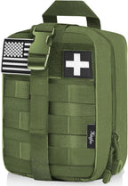 Medical Molle Pouch Tactical - 1000D Nylon First Aid Pouch, Big Capacity EMT Pouch Utility, Heavy Duty Military Grade Rip-Away Ifak Pouch for Home and Outdoor Activities（Bag Only