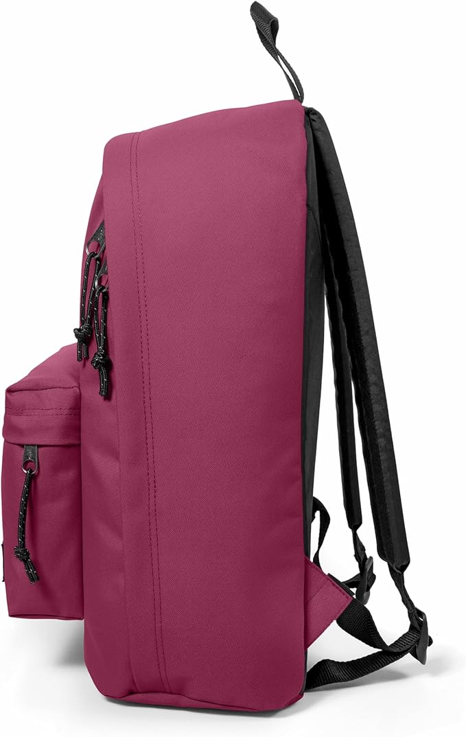 EASTPAK Out Of Office – 31L Backpack with Dual Compartments, 16” Laptop Sleeve, Security Pocket, Bottle Holder & Air Mesh Straps, Wine Burgundy