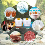 Tessco 8 Pcs 1.3 Gallon Collapsible Water Storage Bags, Clear Plastic, 1.0 Pounds