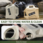 Camping Water Container - 3.2 Gallan Water Jug with Spigot | Portable Water Tank for Outdoor Hiking Picnic Supplies-Grey