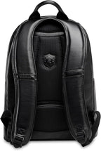 Nordweg Leather Laptop Backpack NW074B – Lightweight Daypack for Work, Travel & College – Fits Laptops up to 15.6” (Black)