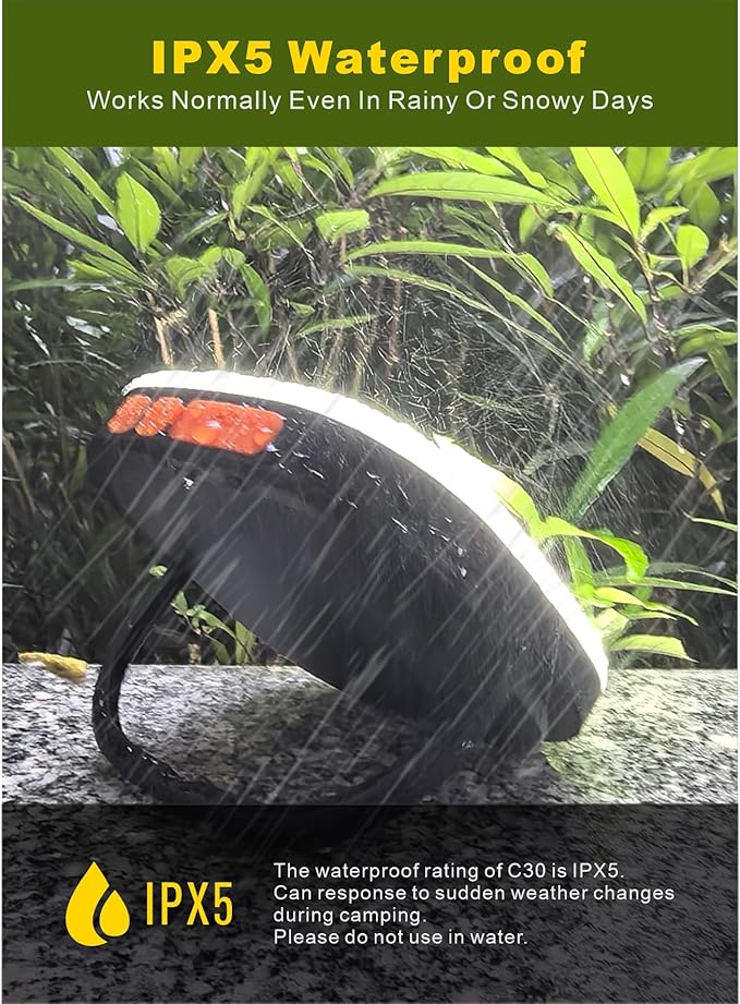 LED Camping Lantern, Solar Lanterns, 5000mAh Rechargeable Light 2000 Lumens 5 Light Modes, IP65 Waterproof with USB Charging – Lanterns for Power outages Hurricane, Hiking, Fish, Emergency, and Home