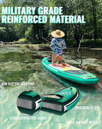 BM Paddle Board Inflatable Stand Up Paddle Board, SUP Paddleboard for Adult, Premium Accessories | Non-Slip EVA Deck & Foam Handles, Camera Mount, Double Action Pump, 85L Travel Backpack