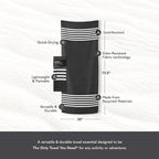 Nomadix Original Towel - Perfect for Beach, Pool, Travel, Camping, Yoga - Made with Recycled Materials - Super Absorbent - Sand Resistant - Poolside Black - 72.5x30