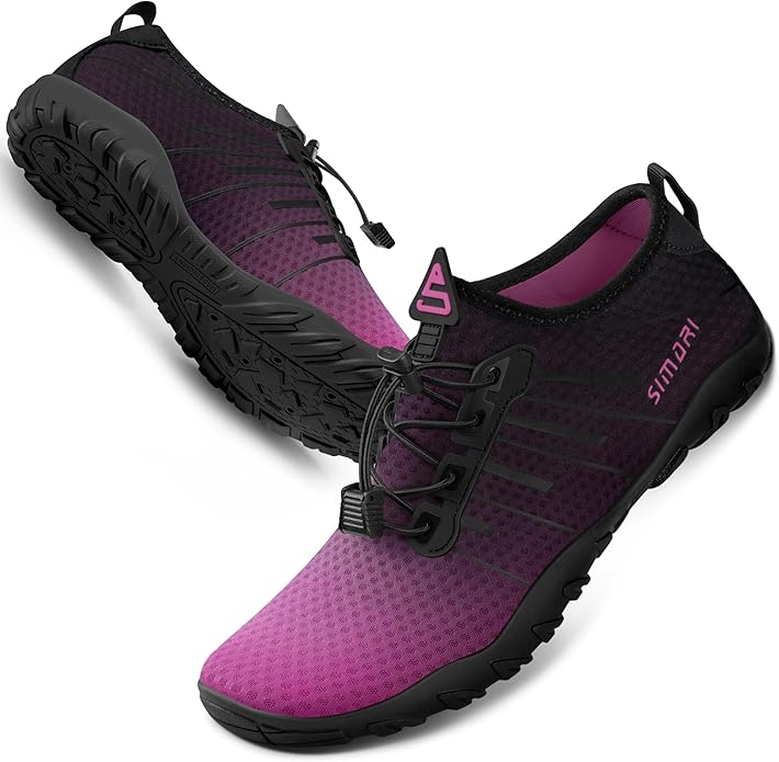 SIMARI Water Shoes for Women Men - Barefoot Quick-Dry Aqua Socks | Lightweight Swim Shoes for Surfing, Swimming, Beach Sports, Kayaking, Diving | Non-Slip Design