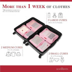 Compression Packing Cubes for Travel Organizers with Double Zipper, LeanTravel
